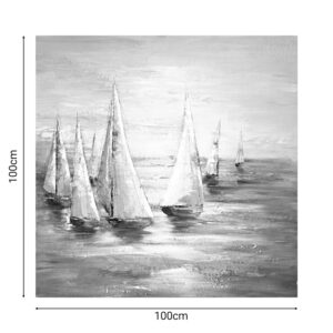 Πίνακας σε καμβά Sailer I Inart 100x3x100εκ – 296-000026