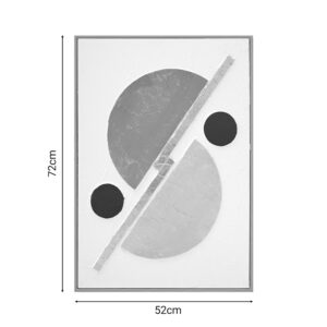 Πίνακας σε καμβά Geometric Inart 52×4.5×72εκ – 296-000028