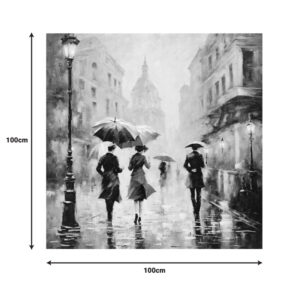Πίνακας σε καμβά Nightdream I Inart 100x3x100εκ – 296-000045