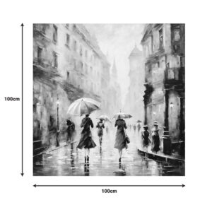 Πίνακας σε καμβά Nightdream II Inart 100x3x100εκ – 296-000046