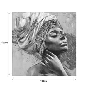 Πίνακας σε καμβά Africana Inart 100x3x100εκ – 296-000047
