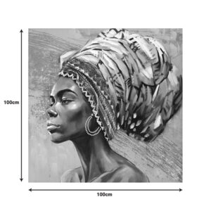 Πίνακας σε καμβά Africana I Inart 100x3x100εκ – 296-000048