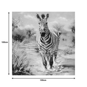 Πίνακας σε καμβά Zebrero Inart 100x3x100εκ – 296-000050