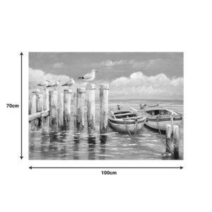Πίνακας σε καμβά Port Inart 100x3x70εκ – 296-000051