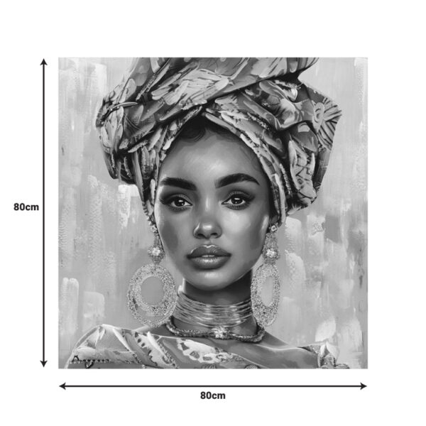 Πίνακας σε καμβά Turban Inart 80x3x80εκ – 296-000057