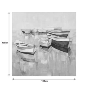 Πίνακας σε καμβά Boatty Ι Inart 100x3x100εκ – 296-000062