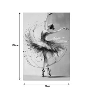 Πίνακας σε καμβά Dancito I Inart 70×2.5×100εκ – 296-000078
