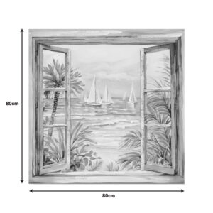 Πίνακας σε καμβά Deive Inart 80x3x80εκ – 296-000079