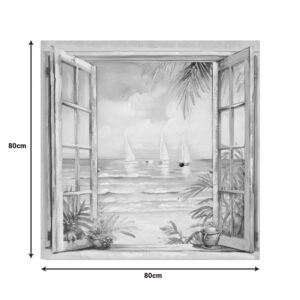 Πίνακας σε καμβά Deive Ι  Inart 80x3x80εκ – 296-000080