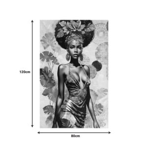 Πίνακας σε καμβά Georgina Inart 80x3x120εκ – 296-000085