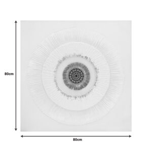 Πίνακας σε καμβά Circled I Inart 80x3x80εκ – 296-000088