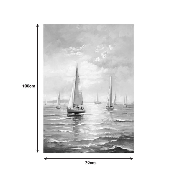 Πίνακας σε καμβά Sailsy I Inart 70x3x100εκ – 296-000090