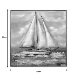 Πίνακας σε καμβά Siedo I Inart με πλαίσιο 70×3.5×70εκ – 301-000033