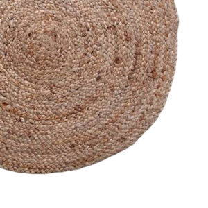 Χαλί Solon Inart μπεζ γιούτα 100x100x1εκ – 302-000015