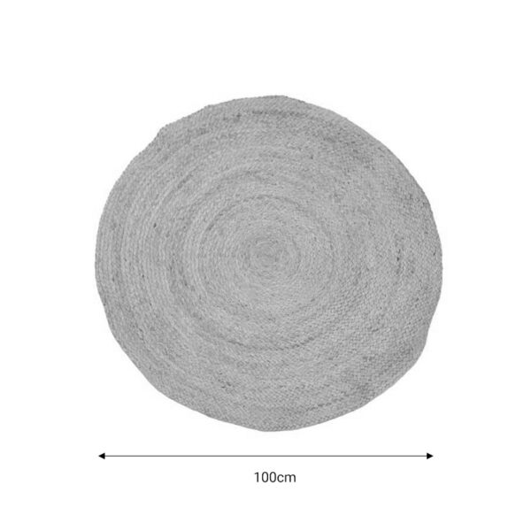 Χαλί Solon Inart μπεζ γιούτα 100x100x1εκ – 302-000015