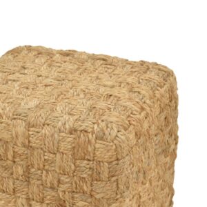 Σκαμπό Aropion Inart μπεζ 100% γιούτα 40x40x40εκ – 302-000029