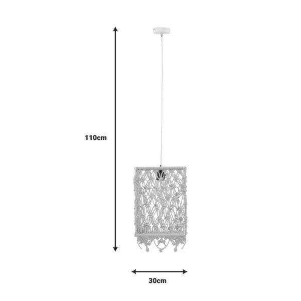 Φωτιστικό οροφής Maton Inart E27 φυσικό 30x22x110εκ – 311-000008
