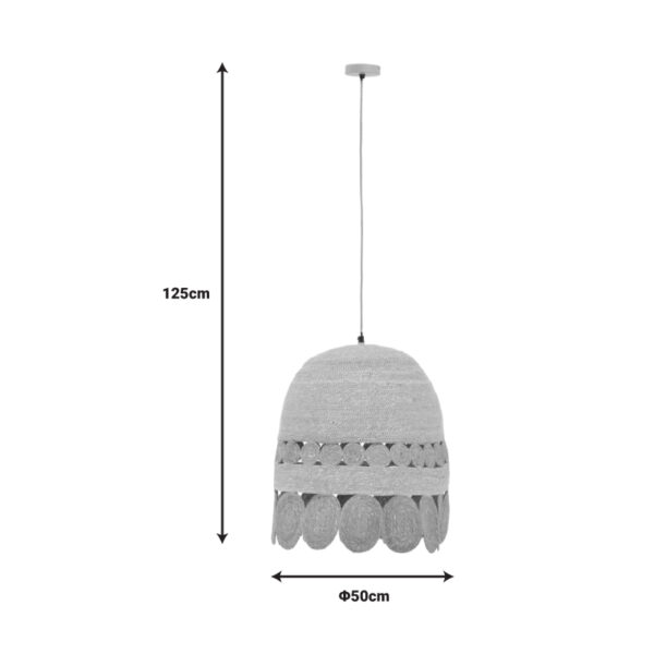 Φωτιστικό οροφής Amide Inart E27 φυσικό Φ50×125εκ – 311-000018