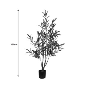 Διακοσμητικό φυτό Olive tree σε γλάστρα Inart πράσινο pp Υ120εκ – 316-000016