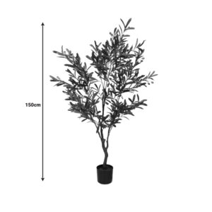 Διακοσμητικό φυτό Olive tree I σε γλάστρα Inart πράσινο pp Υ150εκ – 316-000017