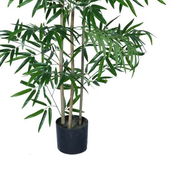 Διακοσμητικό φυτό Bamboo σε γλάστρα Inart πράσινο pp Υ130εκ – 316-000018