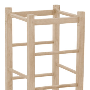 Σκαμπό καφενείου χωρίς πλάτη Bodier pakoworld άβαφο ξύλο 35x35x78εκ – 319-000007