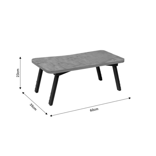Τραπεζάκι για Laptop Rahe pakoworld oak μελαμίνης- μαύρο μέταλλο 60x35x23εκ – 321-000044