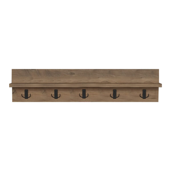 Κρεμάστρα τοίχου Esform pakoworld oak μελαμίνης 80x11x18εκ – 321-000054