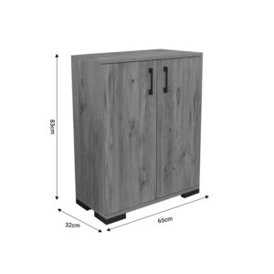 Ντουλάπι Yven pakoworld oak μελαμίνης 65x32x83εκ – 321-000058