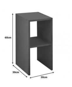 Κομοδίνο Deseo pakoworld σε oak απόχρωση 30x30x60εκ – 321-000116