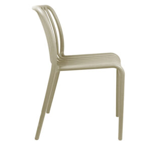 Καρέκλα Zoi pakoworld pp σε απόχρωση cappucino 42x58x79εκ – 326-000003