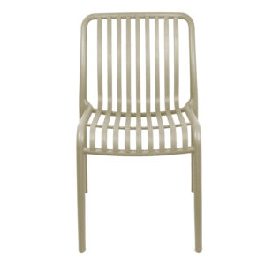Καρέκλα Zoi pakoworld pp σε απόχρωση cappucino 42x58x79εκ – 326-000003