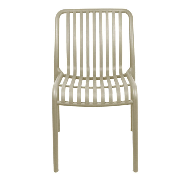 Καρέκλα Zoi pakoworld pp σε απόχρωση cappucino 42x58x79εκ – 326-000003