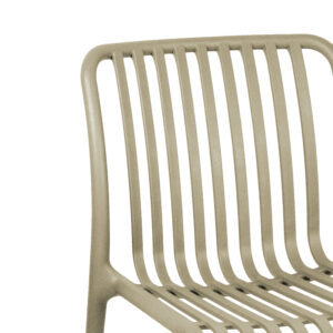 Καρέκλα Zoi pakoworld pp σε απόχρωση cappucino 42x58x79εκ – 326-000003