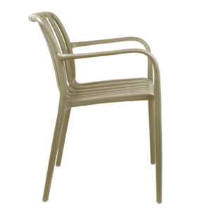 Πολυθρόνα Zoi pakoworld pp σε cappucino απόχρωση 58.5x54x80εκ – 326-000007