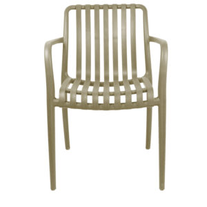 Πολυθρόνα Zoi pakoworld pp σε cappucino απόχρωση 58.5x54x80εκ – 326-000007