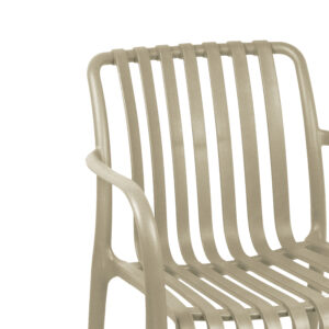 Πολυθρόνα Zoi pakoworld pp σε cappucino απόχρωση 58.5x54x80εκ – 326-000007