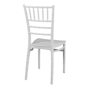 Καρέκλα Tiffany pakoworld pp σε λευκή απόχρωση 40x40x88εκ – 326-000012