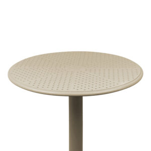 Τραπέζι Merkon pakoworld pp σε cappucino απόχρωση Φ60×75εκ – 326-000022