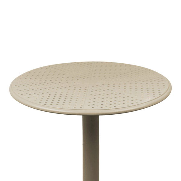 Τραπέζι Merkon pakoworld pp σε cappucino απόχρωση Φ60×75εκ – 326-000022