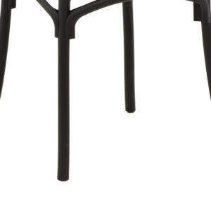 Καρέκλα Crossie pakoworld pp σε ανθρακί απόχρωση 38×46.5×82εκ – 326-000024