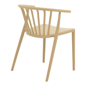 Πολυθρόνα Zelma pakoworld pp σε ανοιχτή απόχρωση cappuccino 55x53x73εκ – 326-000025