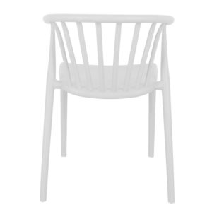 Πολυθρόνα Zelma pakoworld pp σε λευκή απόχρωση 55x53x73εκ – 326-000026