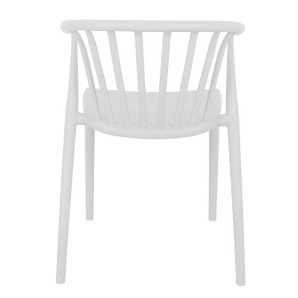 Πολυθρόνα Zelma pakoworld pp σε λευκή απόχρωση 55x53x73εκ – 326-000026