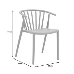 Πολυθρόνα Zelma pakoworld pp σε λευκή απόχρωση 55x53x73εκ – 326-000026