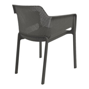 Πολυθρόνα Oviez pakoworld pp σε ανθρακί απόχρωση 59x58x79εκ – 326-000027