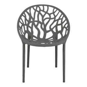 Πολυθρόνα Daren pakoworld pp σε ανθρακί απόχρωση 59x60x79,5εκ – 326-000029