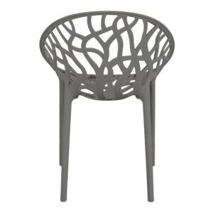 Πολυθρόνα Daren pakoworld pp σε ανθρακί απόχρωση 59x60x79,5εκ – 326-000029