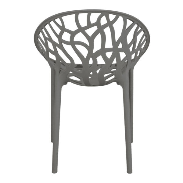 Πολυθρόνα Daren pakoworld pp σε ανθρακί απόχρωση 59x60x79,5εκ – 326-000029