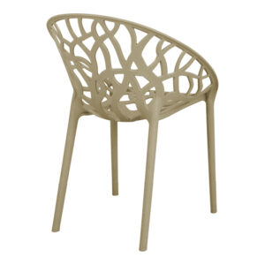 Πολυθρόνα Daren pakoworld pp σε cappuccino απόχρωση 59x60x79,5εκ – 326-000030